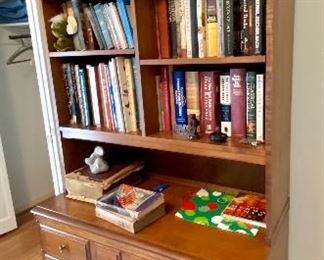 30- $350 Haywood Wakefield bookcase combo three drawer chest 40”L x 78”T x 19”D