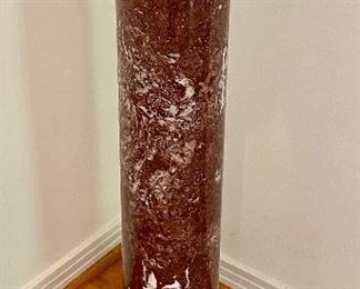 35- $275 Red rouge marble pedestal 36”T x 13 ½”W