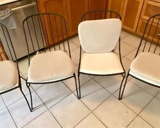 54- $200 Four iron chairs