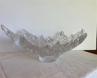 $225 LALIQUE Champs Elysees bowl (some chips)