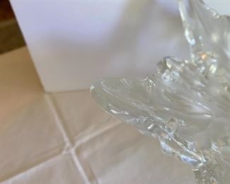 $225 LALIQUE Champs Elysees bowl (some chips)
