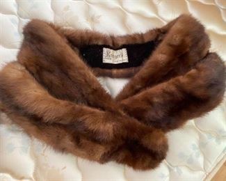 $80 Brown mink collar / shawl