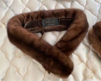 $36 brown mink collar 