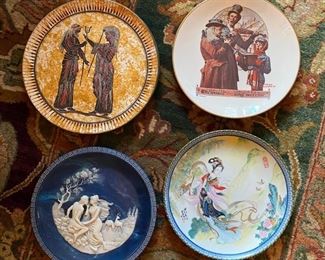 4 cabinet collectors plates.  All in excellent condition.  Make offer.