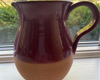 Italian Pottery pitcher. 7" Excellent condition.  