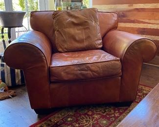 Leather oversized chair $30.00