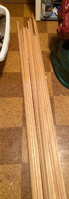 Wood Base Shoe 12 feet long 9 Pieces. Unfinished $25.00