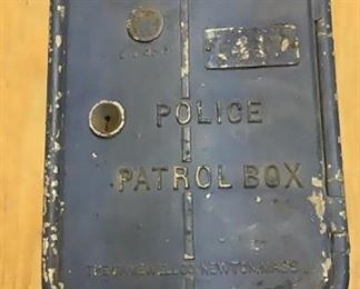 VINTAGE POLICE PATROL BOX