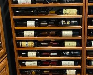 New in the box wine rack, multi sections.  Stock photo, no wine for sale. 