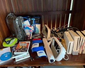 Game system bundle Wii and all shown in lot. 