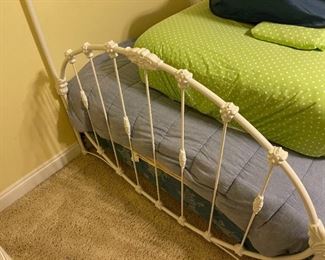 4 poster wrought iron - white queen bed. 