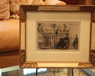 Smillie etching on silk
