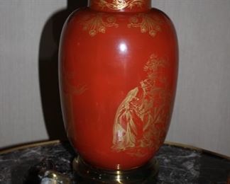 Pair Chinese porcelain lamps