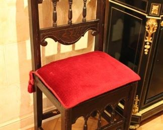 Pair Jacobean chairs