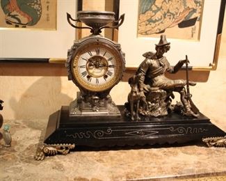 New Haven figural mantle clock