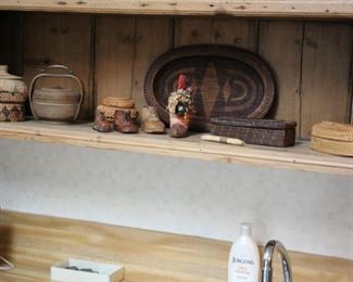 Vintage Hand woven basket collection