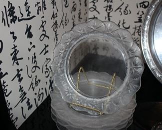Baccarat crystal plates