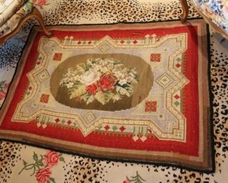 Antique hand woven mat