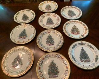 Lenox annual Christmas plates