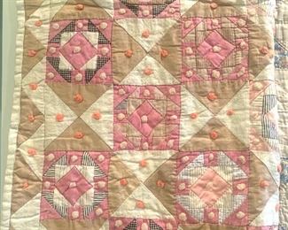 old handmade baby quilt