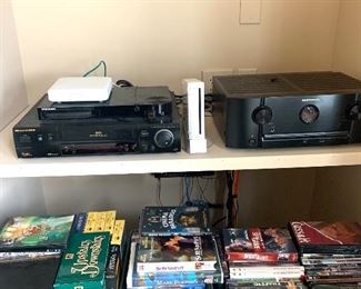 Marantz receiver and VHS ET (plus DVDs & VHS tapes)