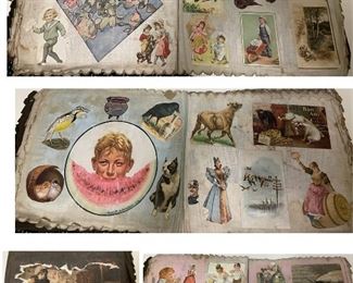 antique handmade story book