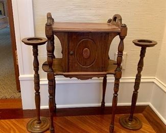 Vintage smoking stand/humidor