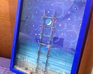 text media with sand/marbles