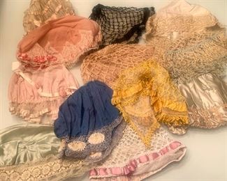 Collection of antique lace boudoir caps (this is just a sampling, there are many!)