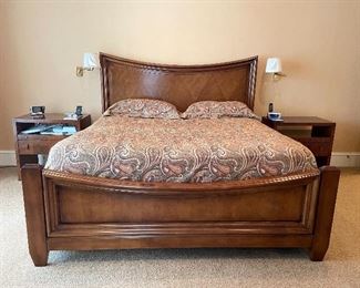 king size bed & matching night stands by Century