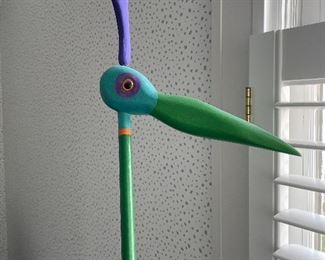 Over 5 ft tall bird sculpture