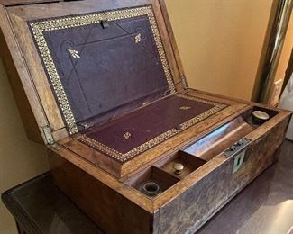antique lap desk writing/document box