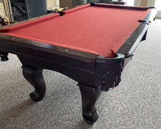 slate pool table