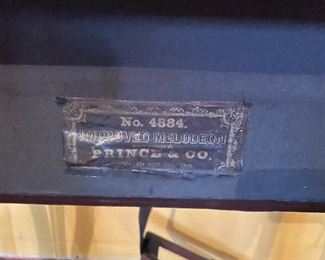 antique Melodeon made by Prince & Co.