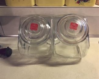 Nabisco vintage jars with lids