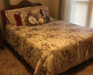 Queen bed with mattress & box springs 