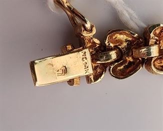 14k Gold Heart Bracelet 13.2g 6.5” $650