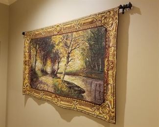 Tapestry  63" Wide X 40 1/2 Height  (Dimensions does not include rod)