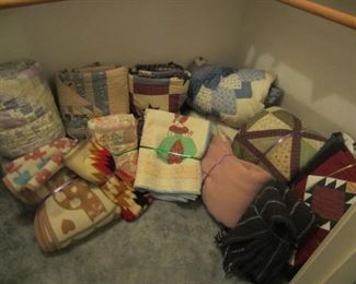 quilts and blankets