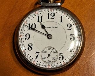 South Bend Rail Road pocket watch with Marshall face.
