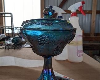 quite a lot of carnival glass