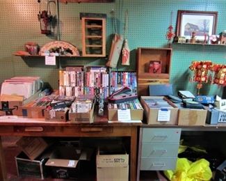 CDs Cassettes VHS Vinyl