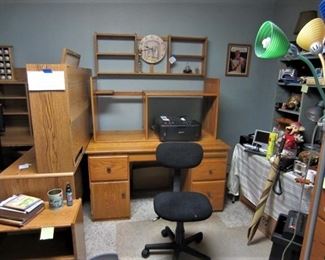 one of a kind solid oak desk