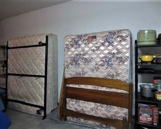 two queen mattress and frames
