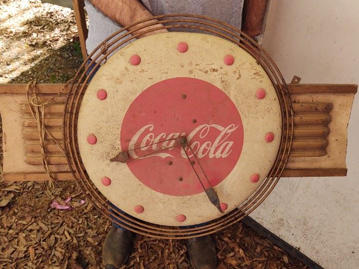 1940's Coca Cola Clock Works!!!