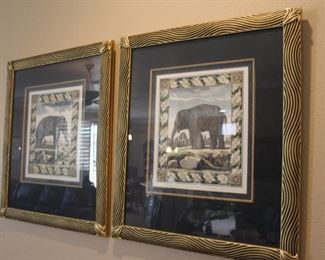 Elephant prints - custom frames