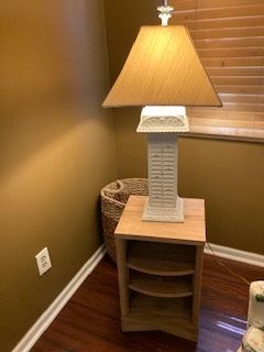 Cheer side table and lamp