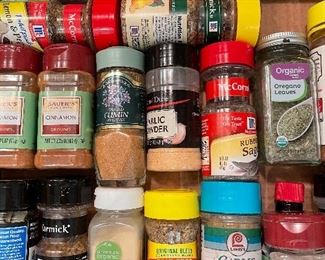 Various kitchen spices