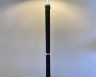 Heavy Black Floor Lamp Round Shade