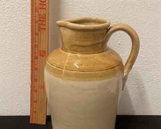 Vintage Butterscotch Pottery Pitcher